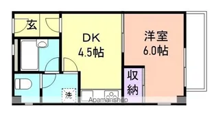 シャンティイ和歌浦【3階】の間取り