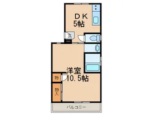 フレンドリハイツ【3階】の間取り