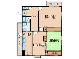 レジデンス・国富【2階】の間取り