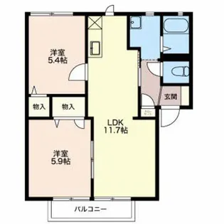 CALM SITIO【1階】の間取り