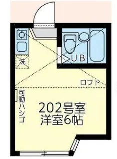 ユナイト・上町・ヘルマンミュラー【2階】の間取り