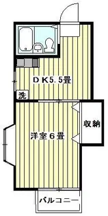 土屋コーポ【1階】の間取り