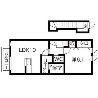 グレイスワン【2階】の間取り