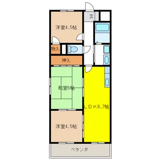 エスペランサ【4階】の間取り