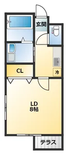 ペールグリーンエムズビルII【2階】の間取り