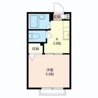 タウンコート【1階】の間取り