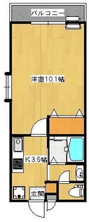 メゾンドソレイユ下荒田【1階】の間取り