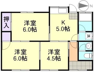 岡山県倉敷市中島【一戸建】の間取り