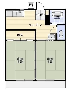 美光ハイツ蔵持(鹿島町下蔵持)【1階】の間取り