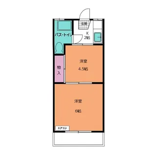 神田コーポ【2階】の間取り