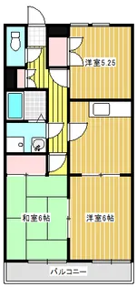 フラワーハイツ【2階】の間取り