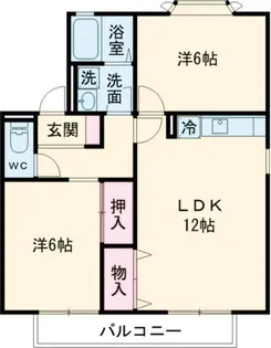 セジュール綾 A棟【2階】の間取り