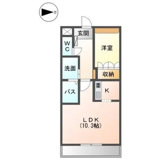 ブルーム千歳【2階】の間取り