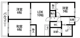 シティプラザ浜松【2階】の間取り