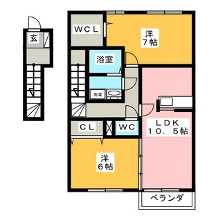 リジエール・ヴィラ【2階】の間取り