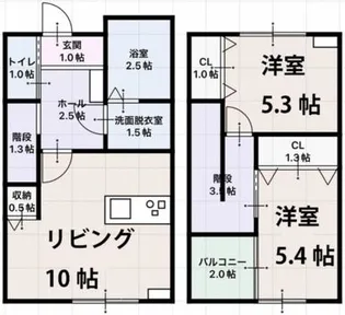 スピネルデュオの間取り