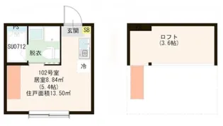 ハーモニーテラス大和町V【1階】の間取り