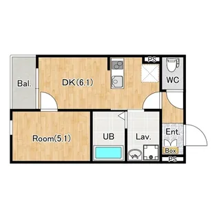 千葉県千葉市花見川区幕張本郷7【アパート】の間取り