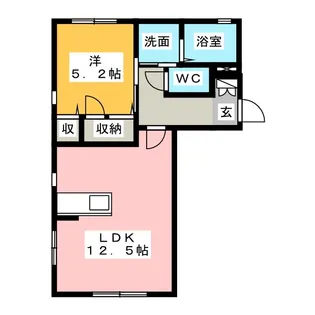 セゾン中町【1階】の間取り