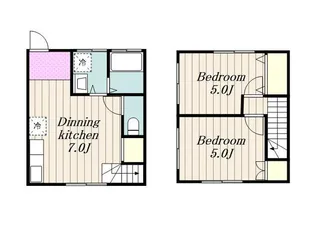 神奈川県厚木市愛甲西2【一戸建】の間取り