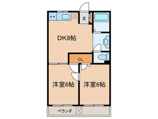 メゾン山森【2階】の間取り