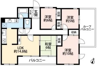 ハウス北習志野【5階】の間取り