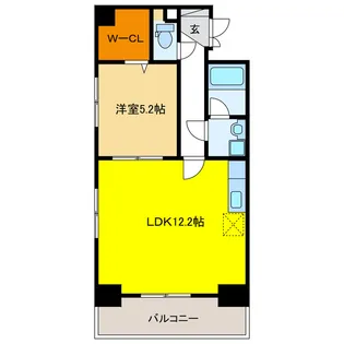岐阜県岐阜市加納栄町通4【マンション】の間取り