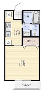 サンホームシモダ【2階】の間取り