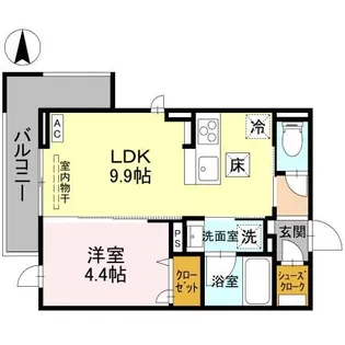 DR相木HERZ【1階】の間取り