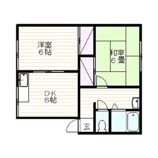 クエストワルツ片浜 A【1階】の間取り