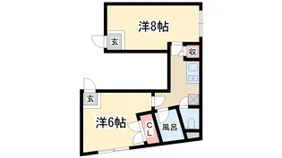 リヴィエール淀【4階】の間取り