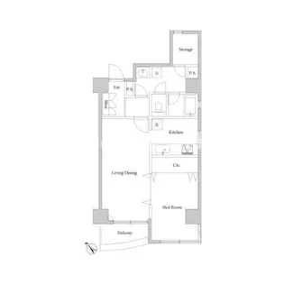 エルスタンザ関内大通公園【2階】の間取り