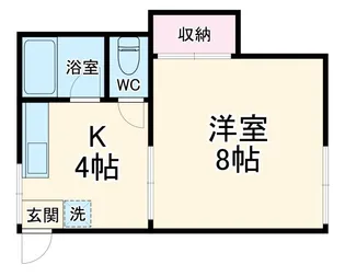 1Kの間取り画像