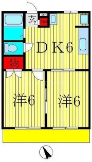 クリスタルガーデン【1階】の間取り