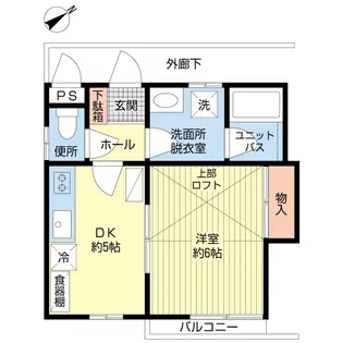 カトレ中山I【2階】の間取り