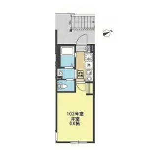 クラシア井土ヶ谷【1階】の間取り