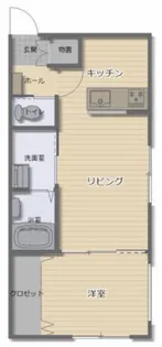 若松町新築アパートA【1階】の間取り