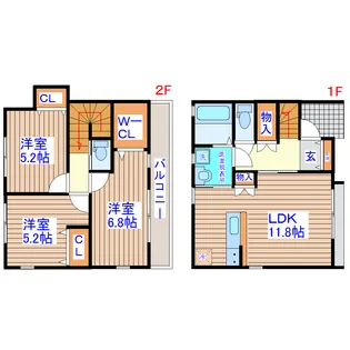 サンクレスト Cの間取り