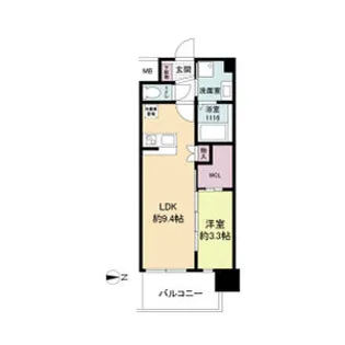 セレニテ江坂ミラク【4階】の間取り