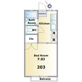 M&Kハイツ【2階】の間取り