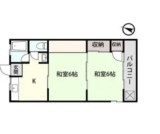 ラ・ネージュ富山II【1階】の間取り