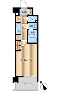 1Kの間取り画像