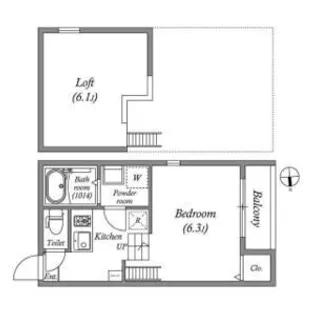 ハーモニーテラス加島【2階】の間取り