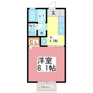 コーポ碧空II【1階】の間取り