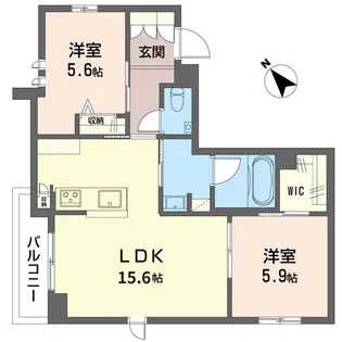 ル ヴォワール【3階】の間取り