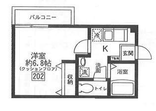 東京都小金井市中町1【アパート】の間取り