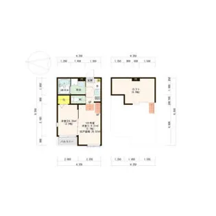 スカイトピア旭ヶ丘【1階】の間取り