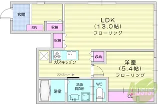 ちぐら【1階】の間取り