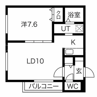 ラージヒル美園【4階】の間取り