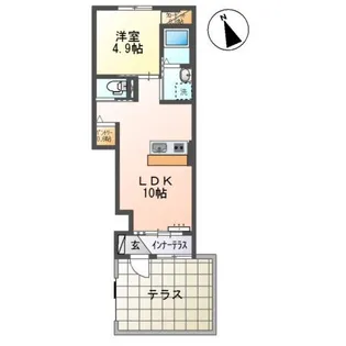 ユニヴァリィ パレス【1階】の間取り